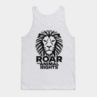 Animal Advocacy Lion Roar Wildlife Protection Tank Top